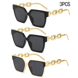 Vintage Cat Eye Rectangle Sunglasses (Blue)