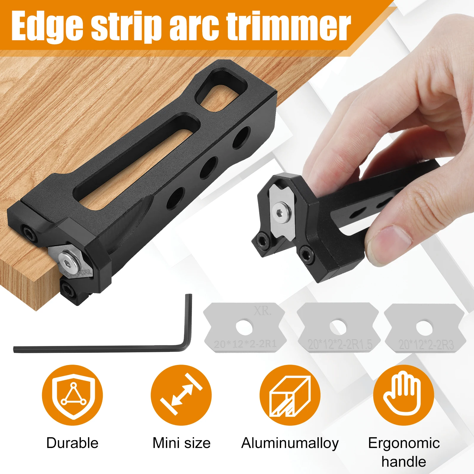 Woodworking Blade Edge Corner Planer Manual Planer Wood Chamfering Fillet Scraper Board Deburring Tool Edge Banding Arc Trimmer woodworking hand tools wood trimming tool
