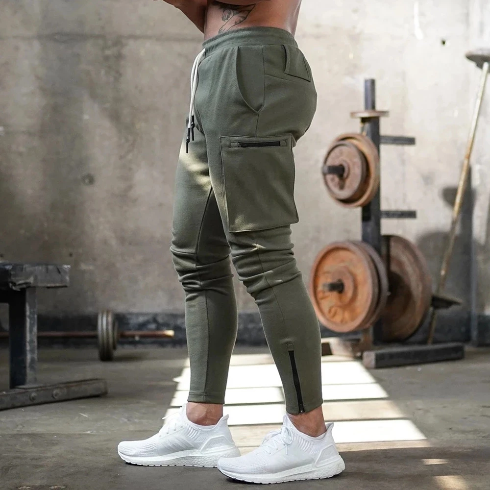 

Joggers Sweatpants Men Casual Skinny Pants Multi-pocket Trousers Male Track Pants Gym Fitness Training Bodybuilding Sport Pant