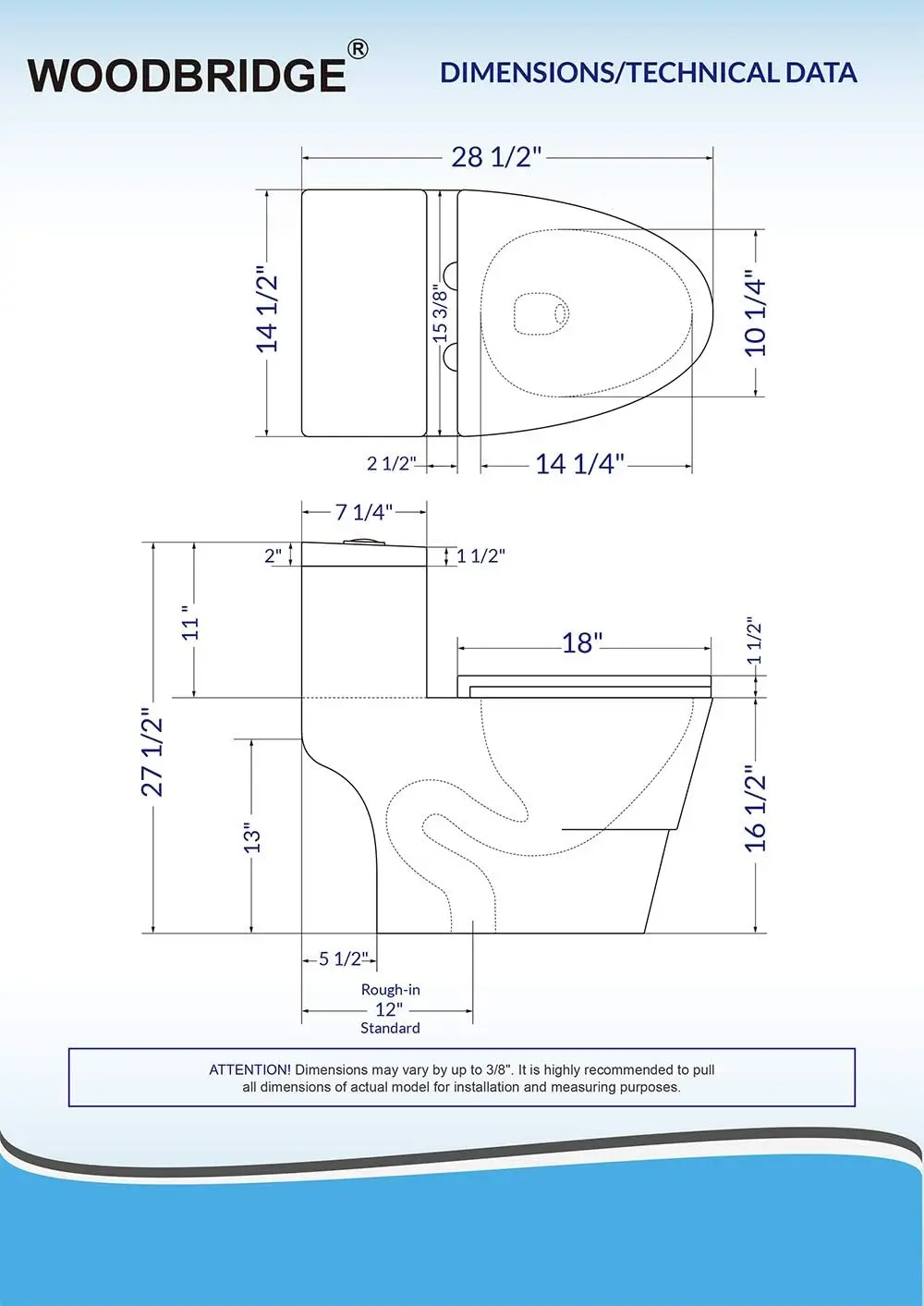 One Piece Toilet with Soft Closing Seat Chair Height 1.28 GPF Dual Water Sensed 1000 Gram MaP Flushing Score Toilet with Chrome 6