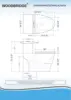 One Piece Toilet with Soft Closing Seat Chair Height 1.28 GPF Dual Water Sensed 1000 Gram MaP Flushing Score Toilet with Chrome 6