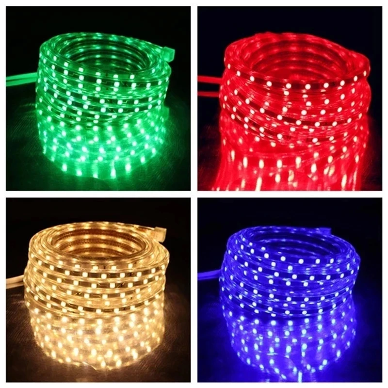 

LED Strip 5050 220V Waterproof Flexible LED light Tape 220V lamp Outdoor String 1M 2M 3M 4M 5M 10M 12M 15M 20M 25M 60LEDs/M