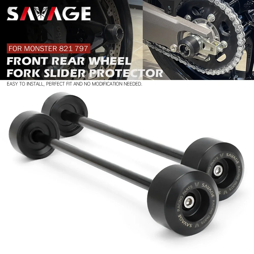 Per Ducati Monster 821 797 Desertx Multistrada 950 1200 1260 Panigale 899 959 Moto Axle Fork Crash Slider Wheel Protector