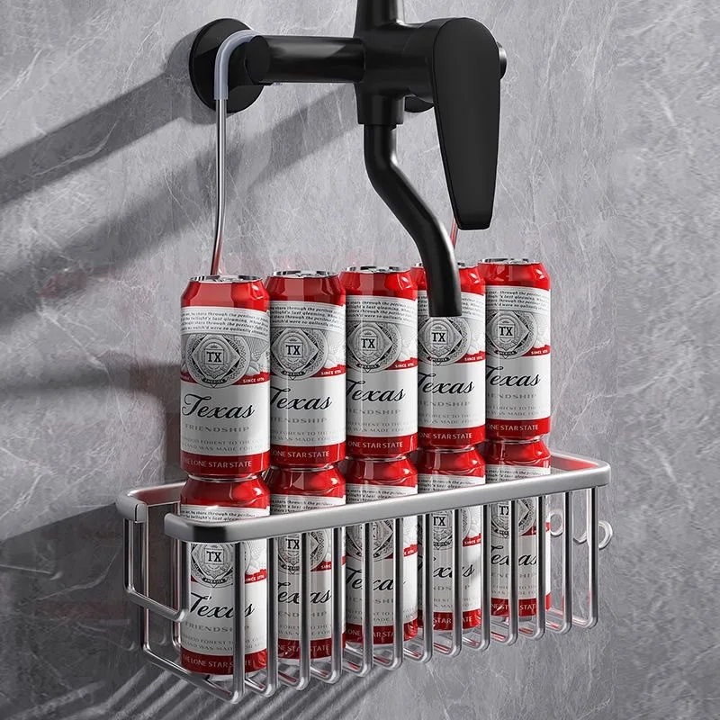 Bathroom Shower Rack Toilet Shower Gel Hanging Basket Storage Rack Room Wall Hanging Corner Shelf