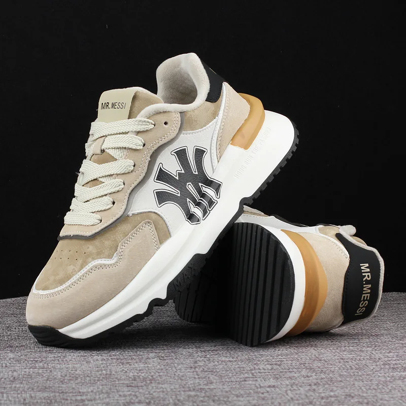 

Men Fashion Sneakers Lace Up Loafer Tennis Shoes Men's Platform Casual Dress Sneakers Comfortable Skate Shoes Walking Sneakers