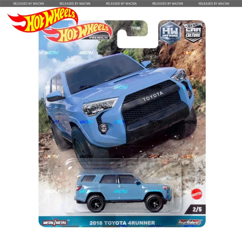 Genuine Hot Wheels Premium Car Culture 2018 Toyota 4Runner HW Off Road Boys Toys for Kids 1/64 Diecast Vehicle Collection Gift