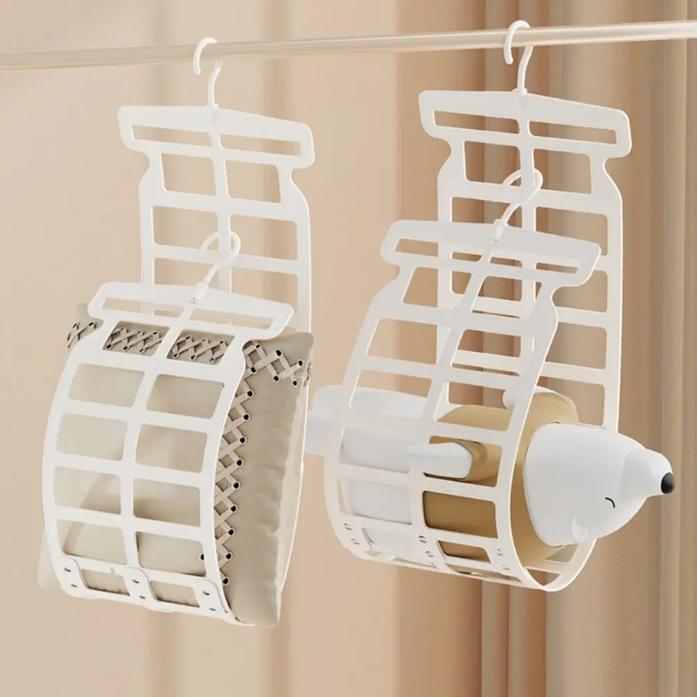 Multifunctional Hanging Pillow Drying Rack Windproof Adjustable Toys Doll Hanger ABS Wardrobe Cushion Storage 4