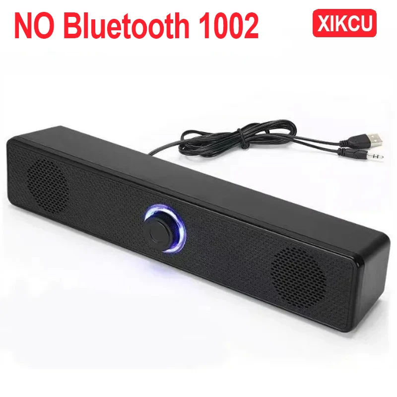 XIKCU Wireless Bluetooth and PC Soundbar Wired Speaker USB Powered Soundbar for TV Pc Laptop Home Theater Surround Audio System