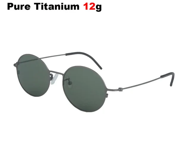 Classic Aviator Sunglasses - Titanium Frame, Polarized Lenses, UV Protection, Ultra Lightweight 12g