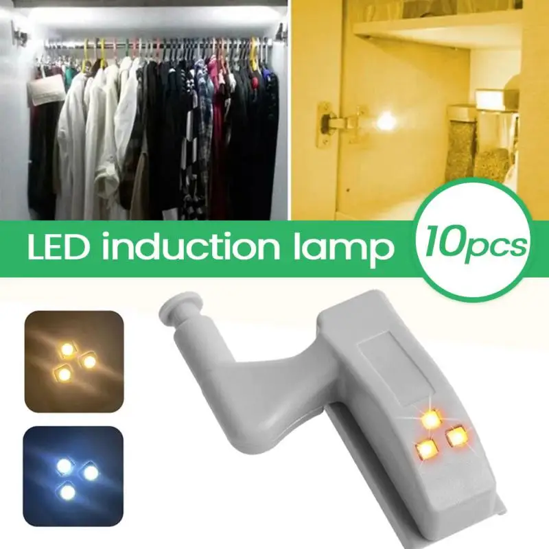 

Kitchen Bedroom Living Room Closet Light Led Cabinet Sensor Light Sensor Lighting Cupboard Wardrobe Led Inner Hinge Lamp Hot