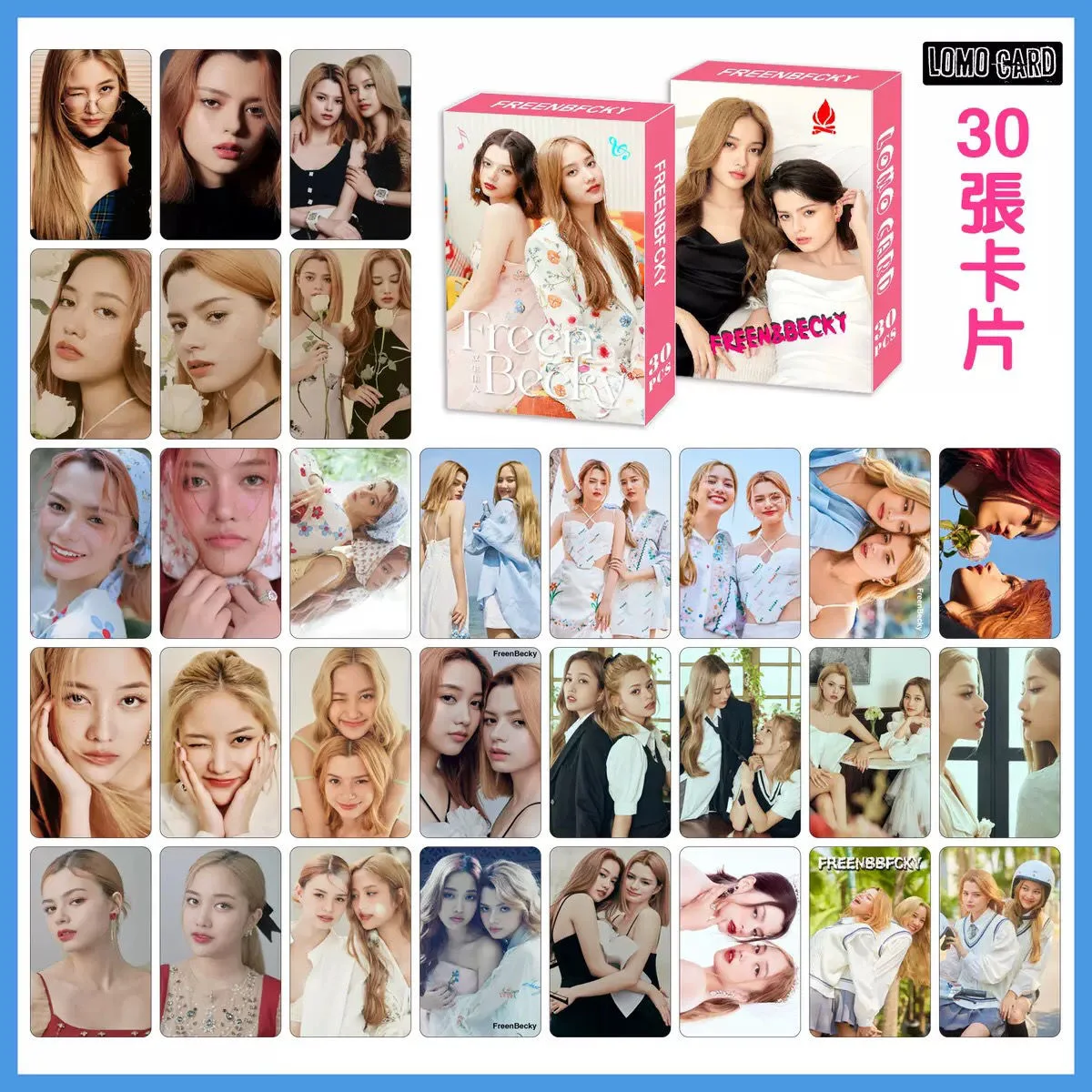 Thailand Stars Freenbecky Lomo Card Freen Becky Figure Mini Postcard HD Photo Cards Fans Collection Gift 30 Sheets/Set Kpop Photo Cards Photo Cards