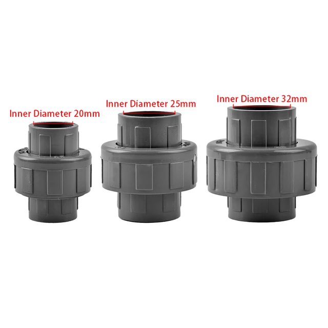 1Db Pvc Csőcsatlakozó 20/25/32 Mm -Es Uniós Csatlakozók Akváriumtartály Vízcső Egyenlő Szerelvények Öntöző Kerti Vízcsatlakozó - Image 6