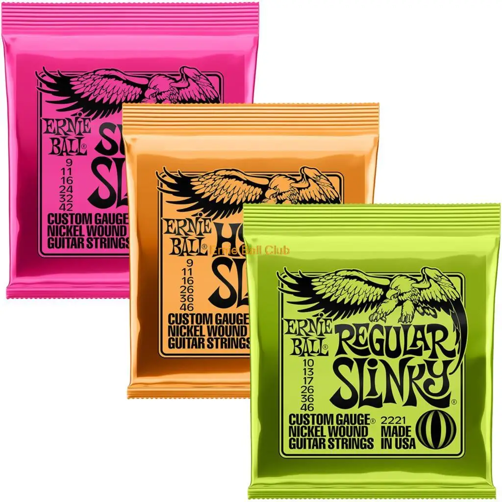 3 Set/Packs Full Set Nickel Electric Guitar Strings Ernie Ball Regular