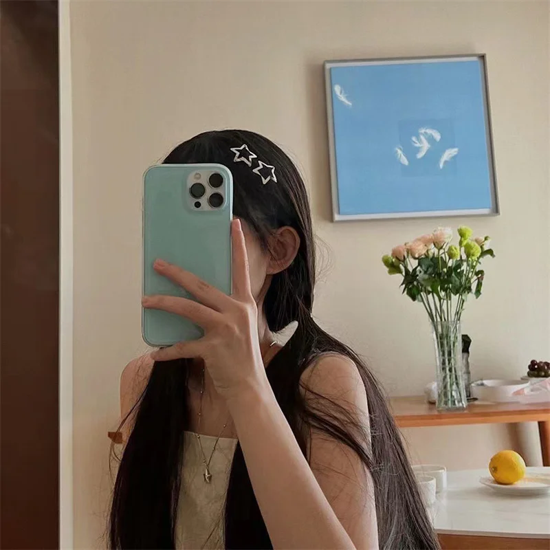 Y2k Aesthetics Pentagram Star Bobby Pin Sweet Cute Cool Trend Metal Hair Clip for Women Harajuku Fashion Hair Accessories jewelry set hair accessory hair clip
