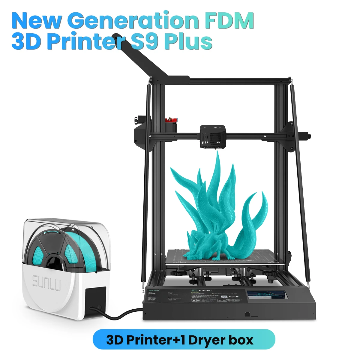 

SUNLU S9 PLUS DIY FDM 3D Printer Kit Auto-Leveling Large Build Size with 310*310*400mm Touch Screen Direct Extruder 3D Printing