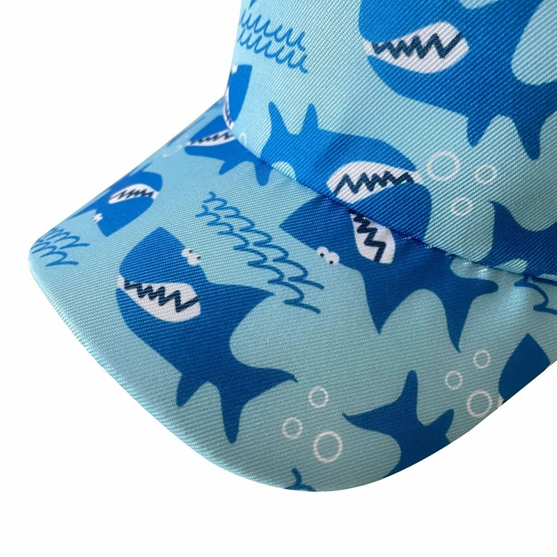 3-6 Year Old Children's Baseball Cap Boy's Cartoon Animal Printed Duckbill Cap Outdoor Beach Sun Hat