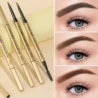 5 Colors Eyebrow Pencil Waterproof Tip Eyebrow Tattoo Pencil Cosmetic Long Lasting Natural Dark Brown Liquid Eye Brow Pen