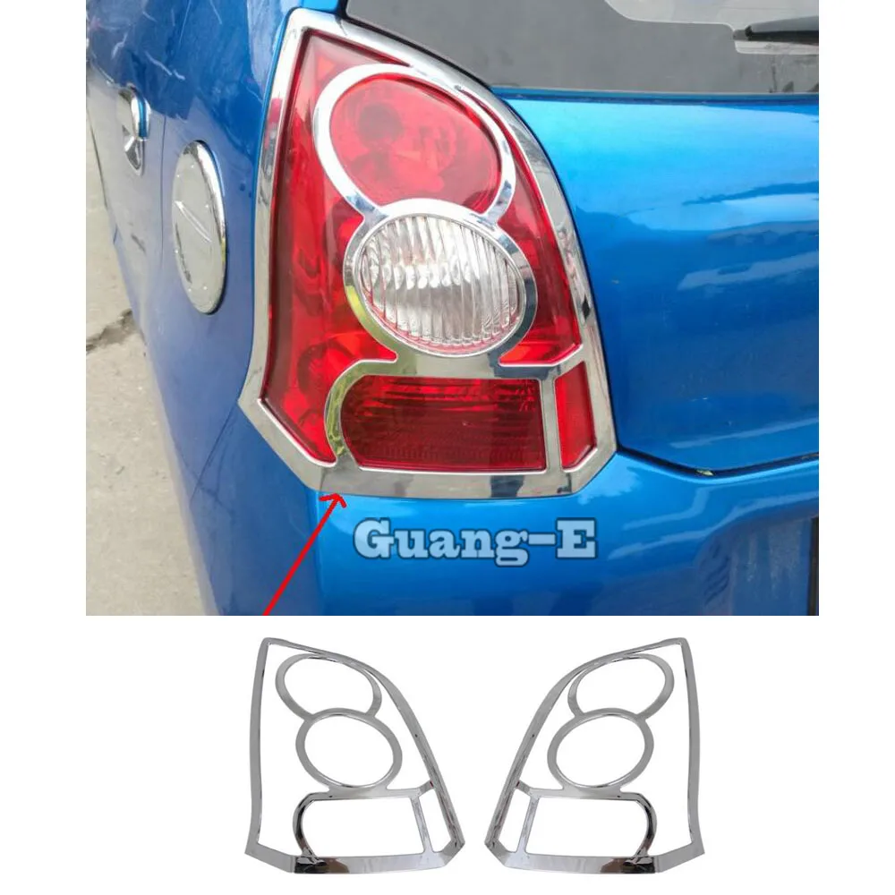 

Car Rear Tail Back Light Lamp Detector Frame Stick Chrome ABS Cover Trim For Suzuki Alto 2009 2010 2011 2012 2013 2014 2015 2016