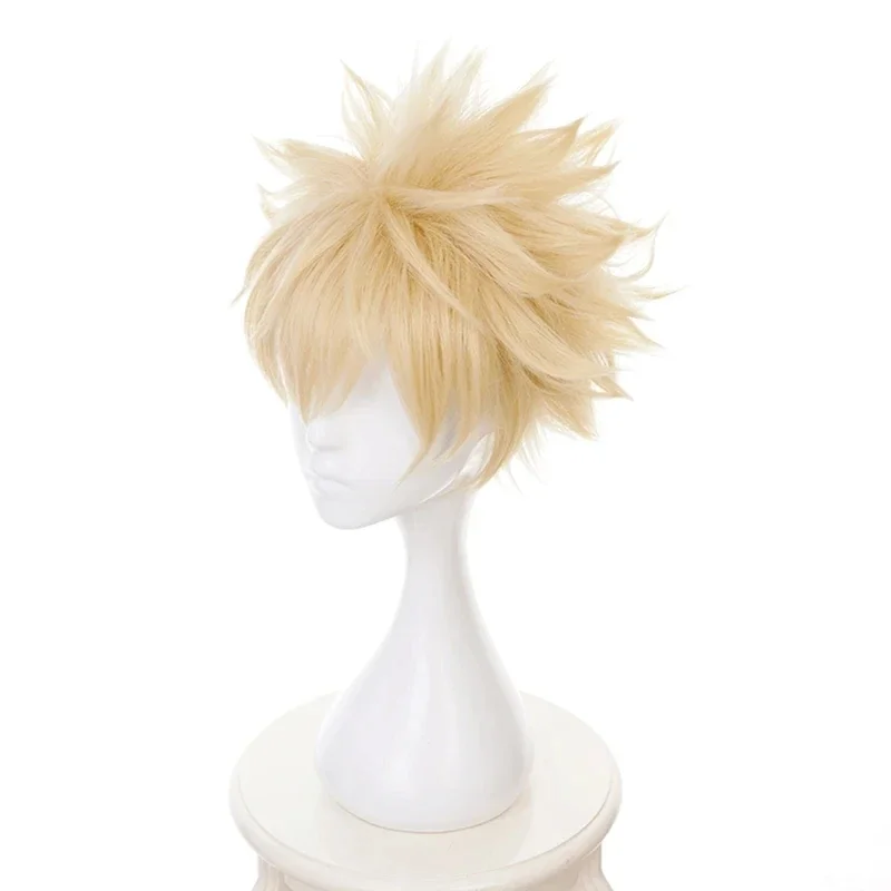 Synthetic Wig My Hero Academia Midoriya Izuku Bakugou Katsuki Bakugo Short Wig Cosplay Heat Resistant Hair 5