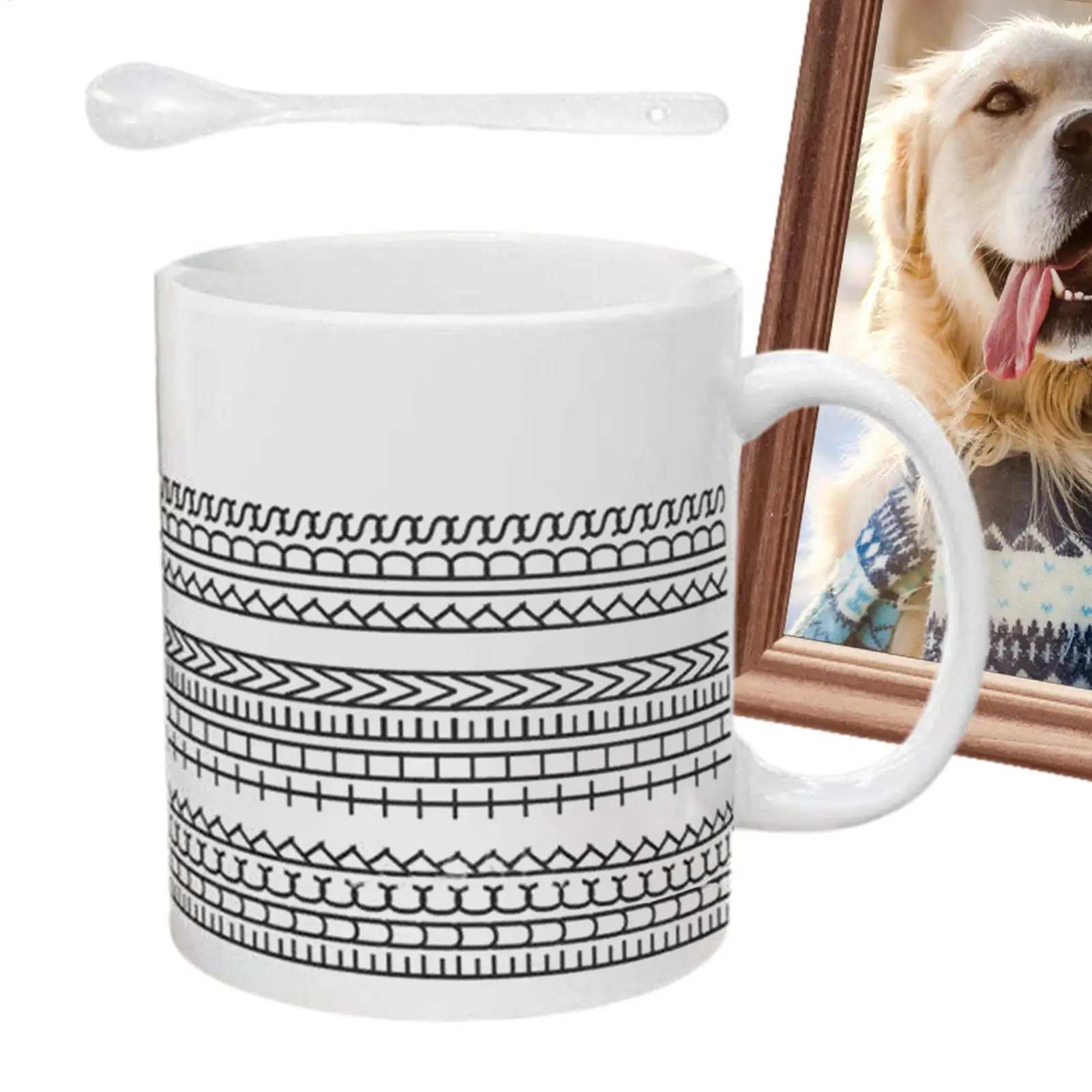 Ceramic Mug Hidden Message Mug Reusable Drinkware Ergonomic Handle Drinking Tool for Hot Chocolate Milk Water Dorm Home