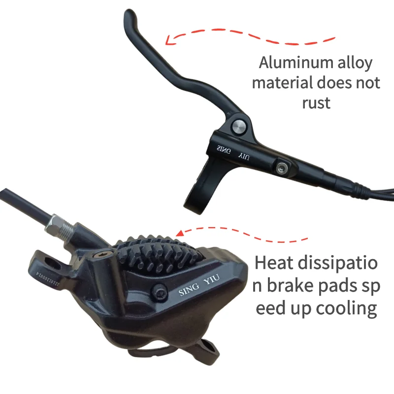 

Bafang MID motor power-off oil brake four-piston hydraulic brake electric bicycle high performance brake four-piston oil brake
