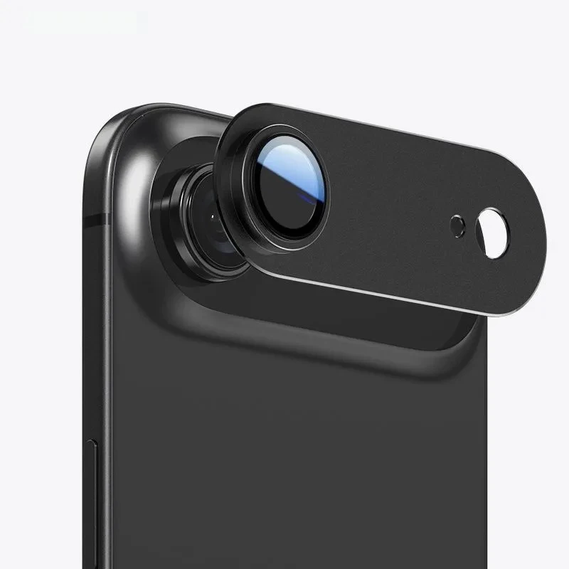 Premium Alloy Black Lens Protector - Metal Tempered Glass Cover with Lens Ring Cap