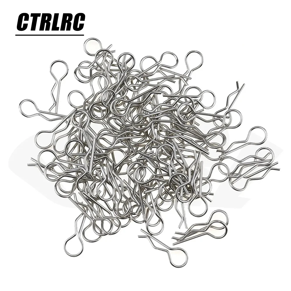100PCS Universal RC Body Clips – Silver Pins For 1/10 & 1/12 Scale RC Cars (Traxxas, Axial, Redcat, Etc.) - View #13