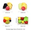 1:12 Mini Simulation Artificial Fruits and Vegetables Doll House Vegetable Bamboo Basket Miniature Accessories for Children 6