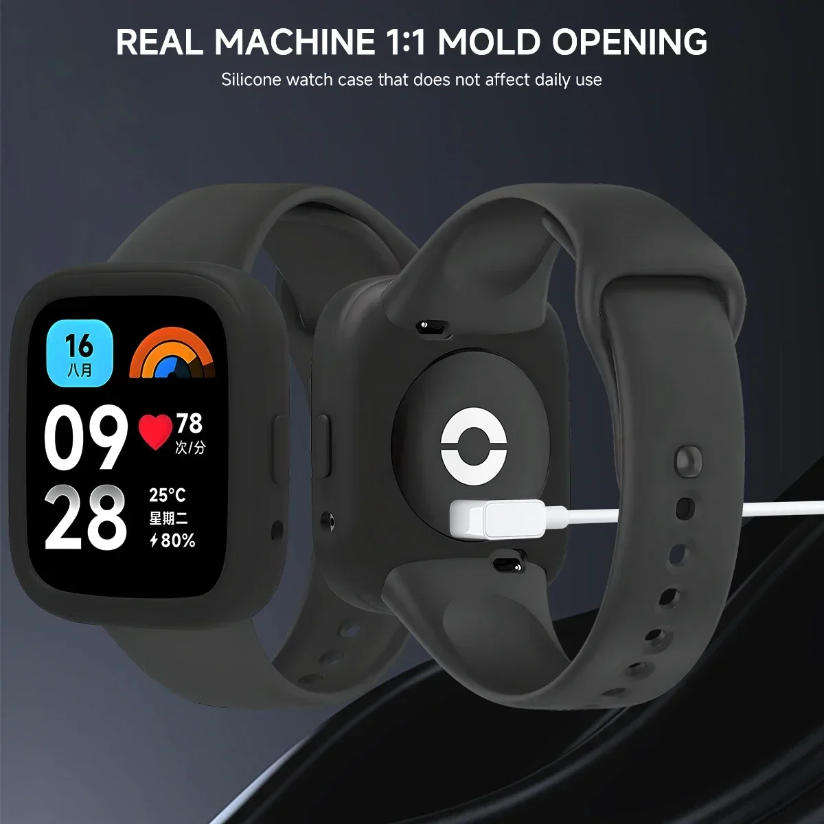 Soft Silicone Protective Watch Case - Lightweight Rubber Bracelet Accessory