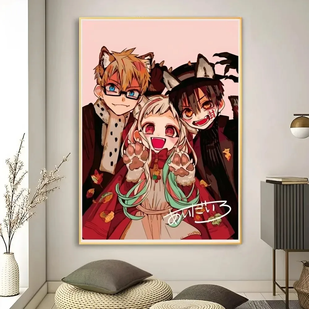 thumbnail image 1 of Póster de lienzo de Hanako-kun, arte de pared, decoración, juego, figura de rol de anime japonés, bondage en el suelo, Hanako-kun, 1 of 5
