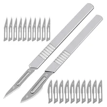 

10pcs Stainless Steel Carving Knife Fruit Food Carving Knife Paper Wood Crafts Carving Learning Tools