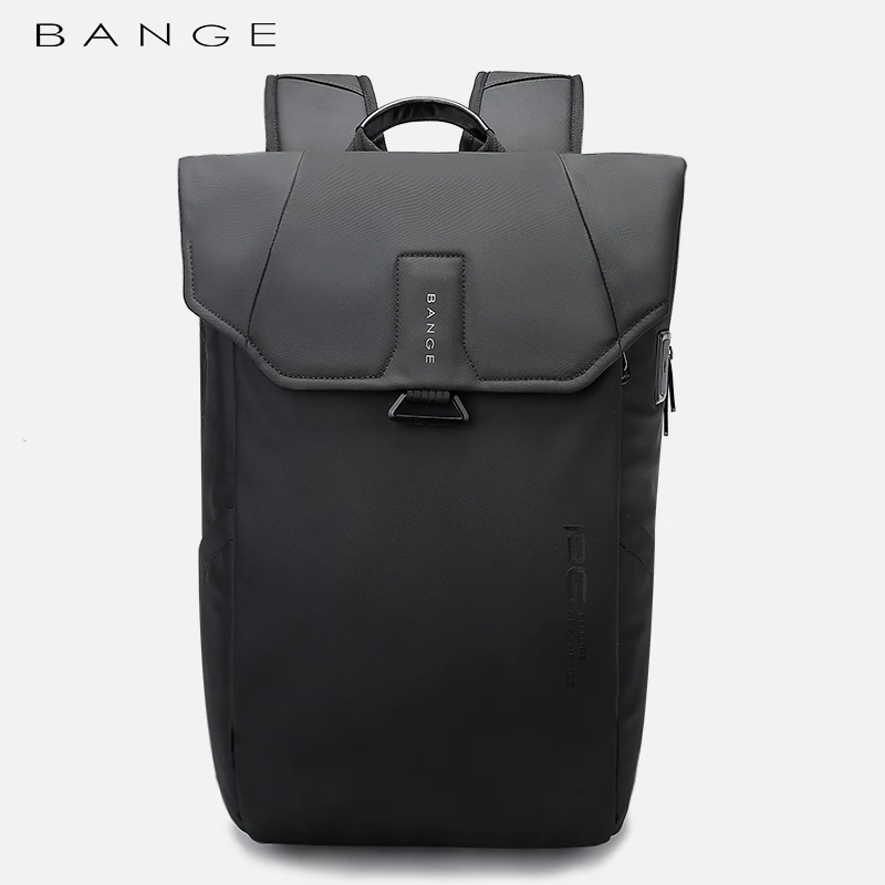 

BANGE Unique Men Anti theft Waterproof Laptop Backpack 15.6 Inch Daily Work Business bag Schoolbag mochila with USB Type-c Port