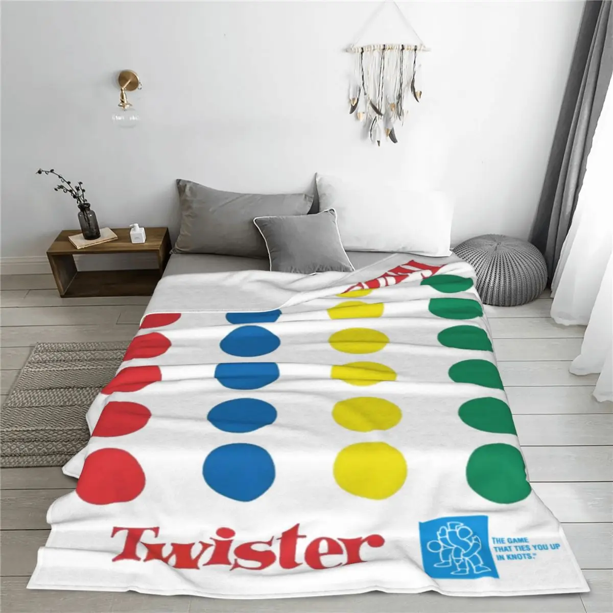 Throw Blanket The Twister Game Micro Fleece Blanket Four Sizes Blanket Personalized Portable For Living Room AntiPilling Blanket 3