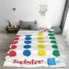 Throw Blanket The Twister Game Micro Fleece Blanket Four Sizes Blanket Personalized Portable For Living Room AntiPilling Blanket 3