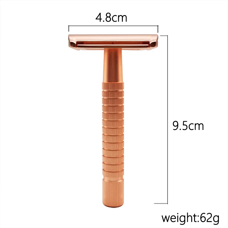 Premium Single Blade Safety Razors, Double Edge Razor Blade, Wet Shaving Razors For Men Women  With Razor Stand And 10 Blades 5