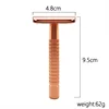 Premium Single Blade Safety Razors, Double Edge Razor Blade, Wet Shaving Razors For Men Women  With Razor Stand And 10 Blades 5
