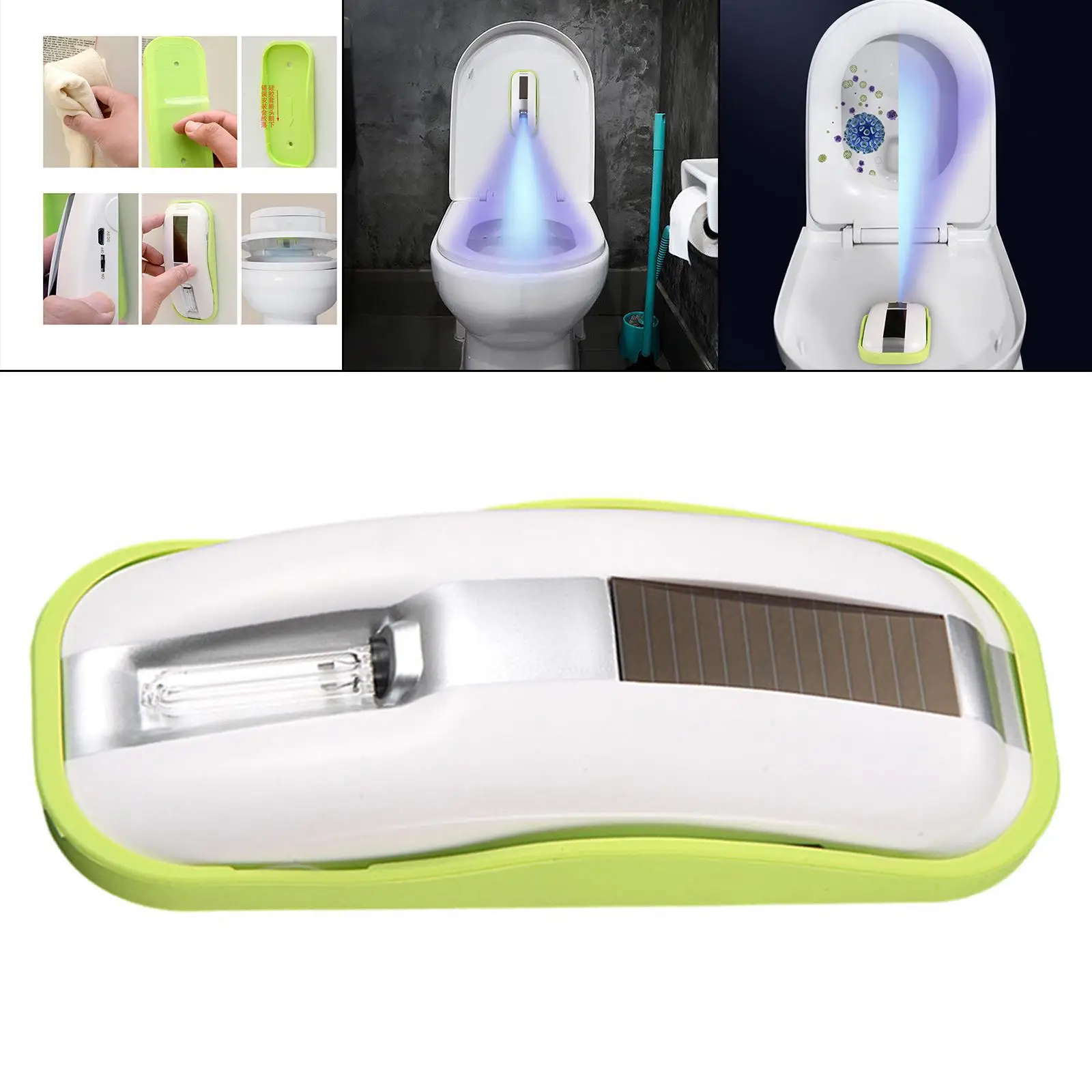 Toilet Light Sterilizer, Disinfection Light, USB Charging -C Disinfection Lamp, Ultraviolet Cleaning Gadget for Home Office