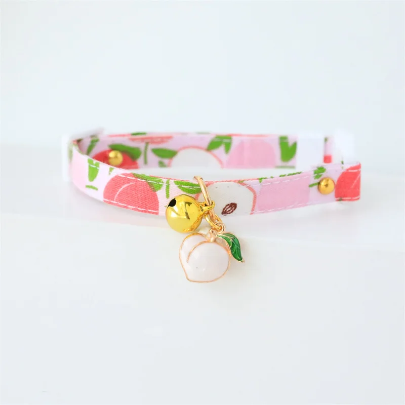 Title 4, Fruit Cat Collar Adjustable Collar with Bell Ne...