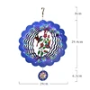 HOT SALE 3D Rotating Wind Chime 12 Inch Blue Bird Wind Chime Outdoor Hanging Decoration 6