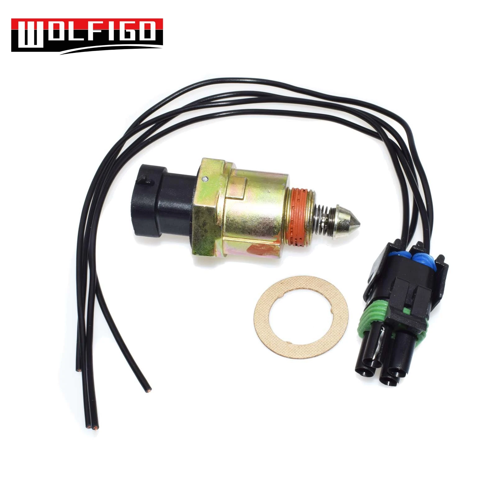 WOLFIGO 1PC / 2PCS For Chevrolet GMC CADILLAC OLDSMOBILE PONTIAC Idle Air Control Valve W/ or W/O Electric Connector 17111281
