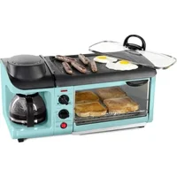 Nostalgia 3-in-1 Breakfast Station - Includes Coffee Maker, Non-Stick Griddle, and 4-Slice Toaster Oven - Breakfast Maker 1