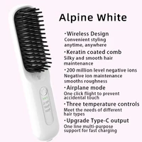 Brosse à lisser les cheveux à ions négatifs, 360 °   Dents flexibles, chaleur rapide avec 3 températures réglables, protection anti-brûlure sûre 6