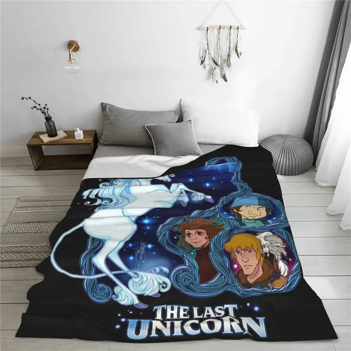 The Last Unicorn Blankets Fleece Breathable Sofa Throw Blankets For Couch Bedding Office Throws Bedspread Quilt 4