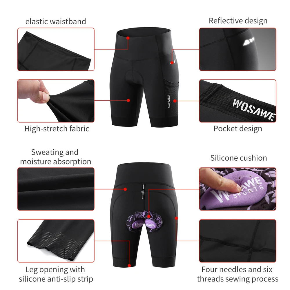 Women Bike underwear 3D Gel padded cycling shorts, Women's Fashion,  Activewear on Carousell