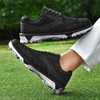 LiXingMing Golf Shoes Men Gray Large Size To 48# Breathable Cleats Golf Sport Shoes Teenager Training Golf Coach Sneakers 6