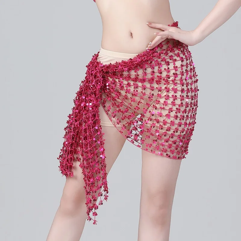 

Women Dance waist chain 's hip scarf Waist scarf Headscarf New style Sequins Hollow waist chain Belly dance Performance