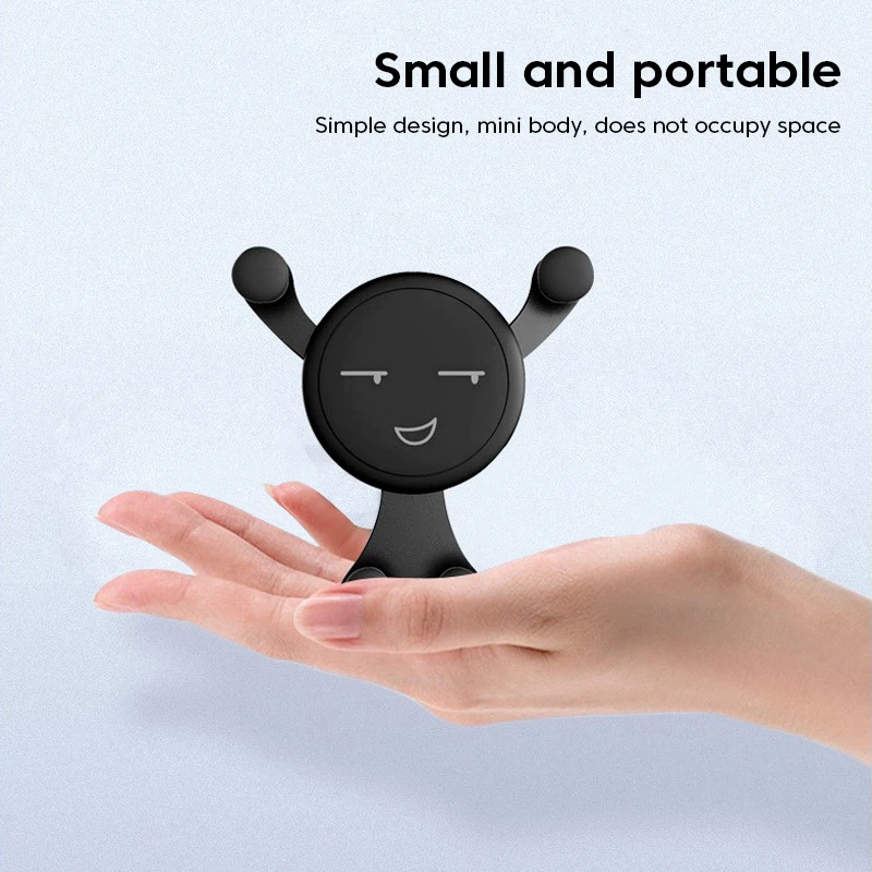 Olaf Gravity Car Phone Holder Air Vent Clip Smile Face Mobile Cell Phone Stand GPS Support For iPhone 14 13 Pro Xiaomi Samsung images - 6