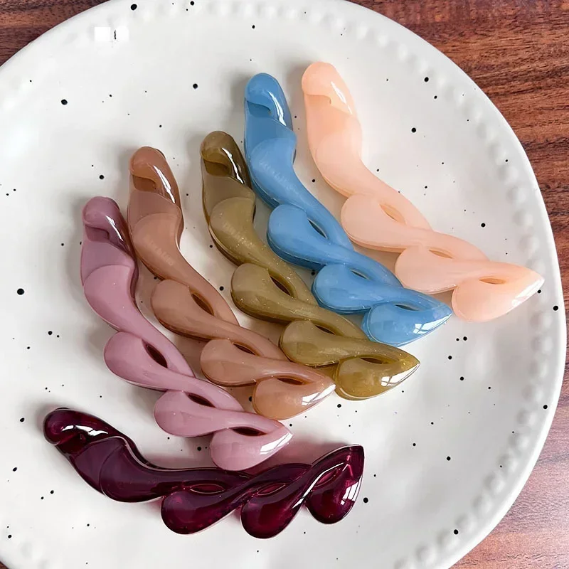 Hair Clips Hair Accessories Solid Color Banana Clip