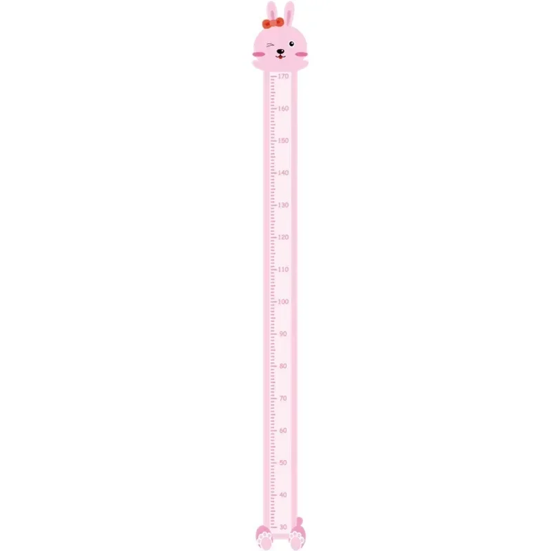 1pc Cartoon Animals Height Measure Wall Sticker Giraffe Wallpaper for Kids Room Nursery Child Growth Ruler Growth Chart