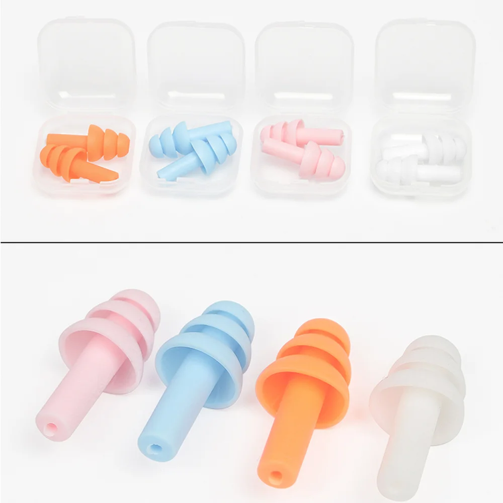 1 Pairs Silicone Ear Plugs Sound Insulation Ear Protector Anti Noise Snore Comfortable Sleeping